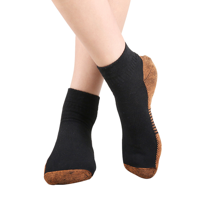 Ankle Compression Hiking Sock Copper Fiber Socks Breathable Wicking Socks for Women Men 15-25 mmHg